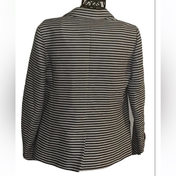 Madewell Plaid Women's Blazer Jacket Sz M Striped Pockets - Picture 4 of 7